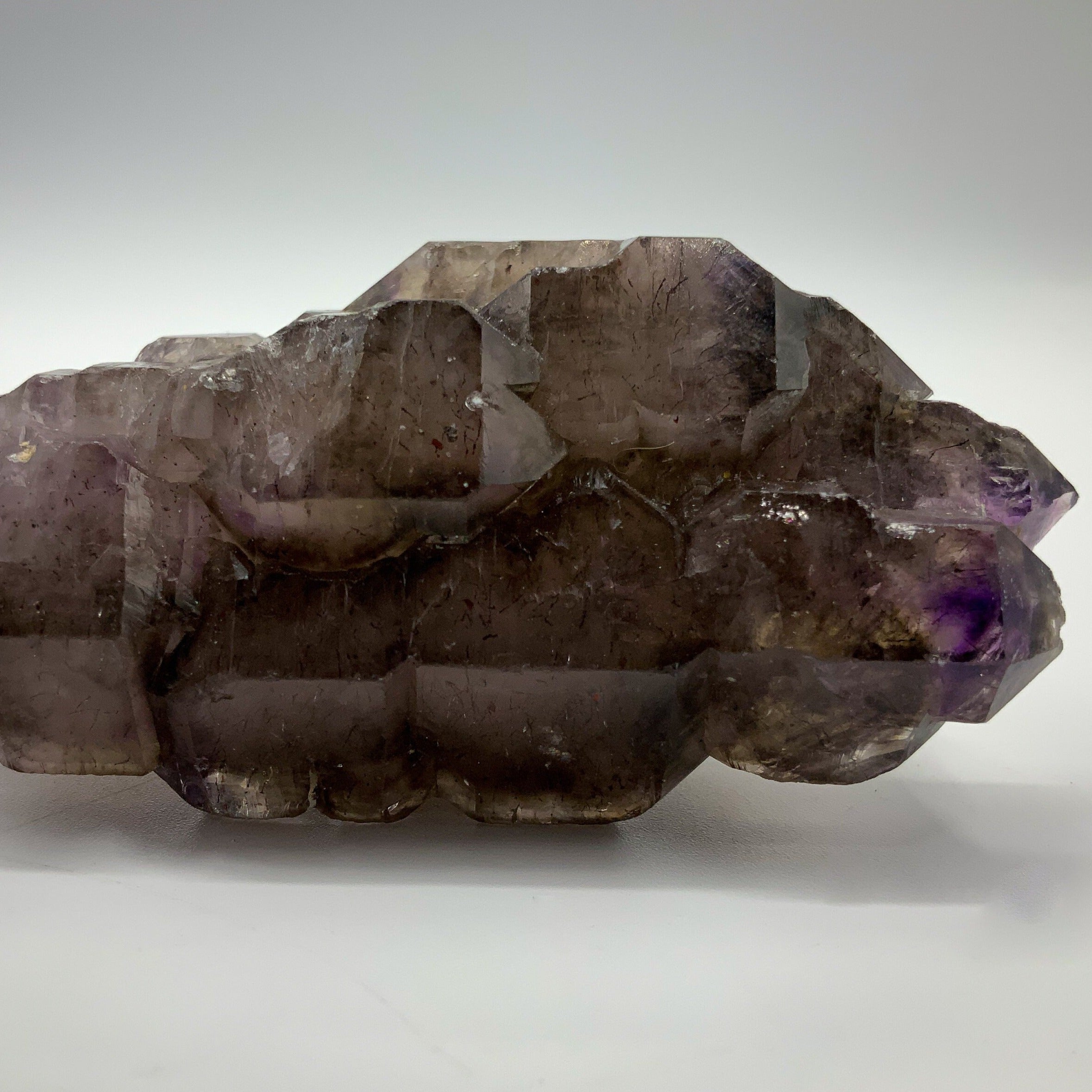 Amethyst Elestial Smokey Quartz Scepter - E | 3.5 x 2inch