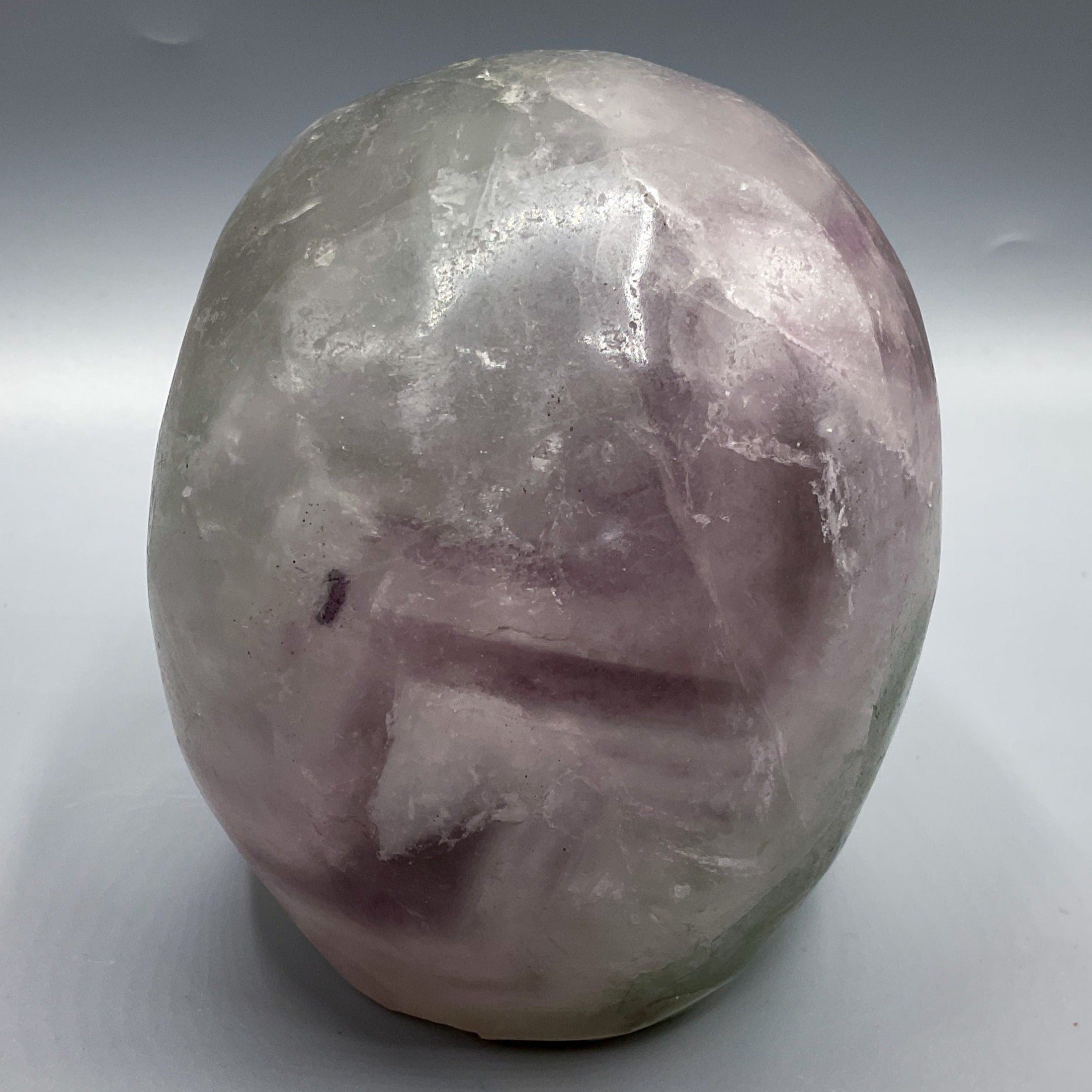 Rainbow Fluorite Crystal Skull Carving  | High Quality  | 5inch