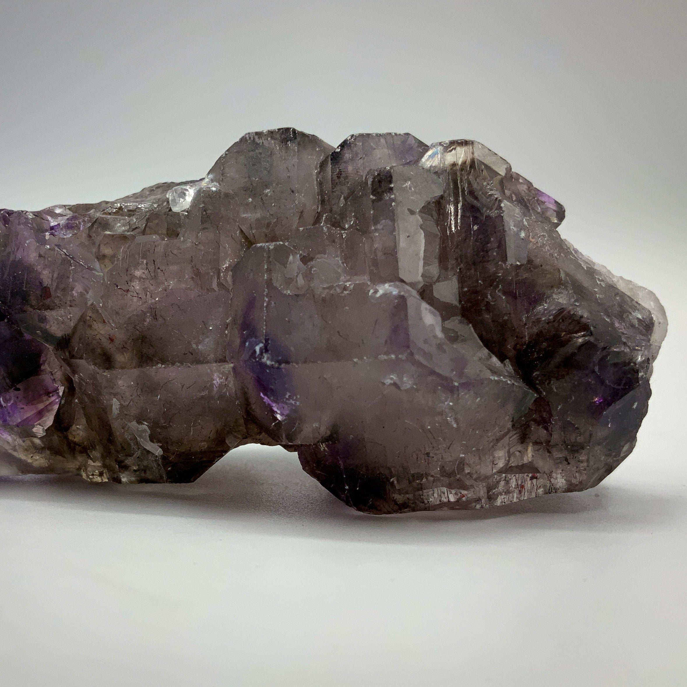 Amethyst Elestial Smokey Quartz Scepter - A | 3.5 x 2inch