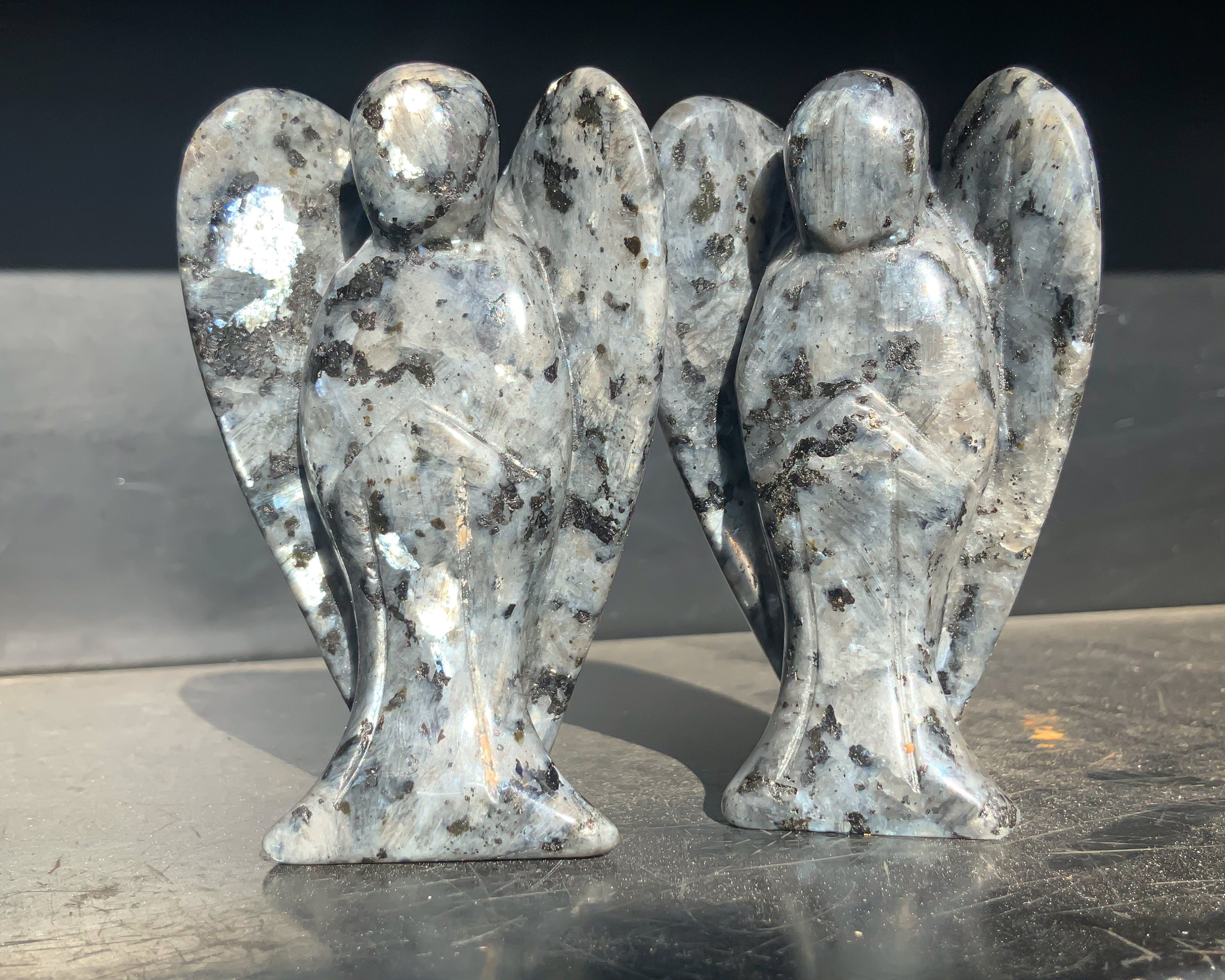 Larvikite Angel Carvings | Wholesale