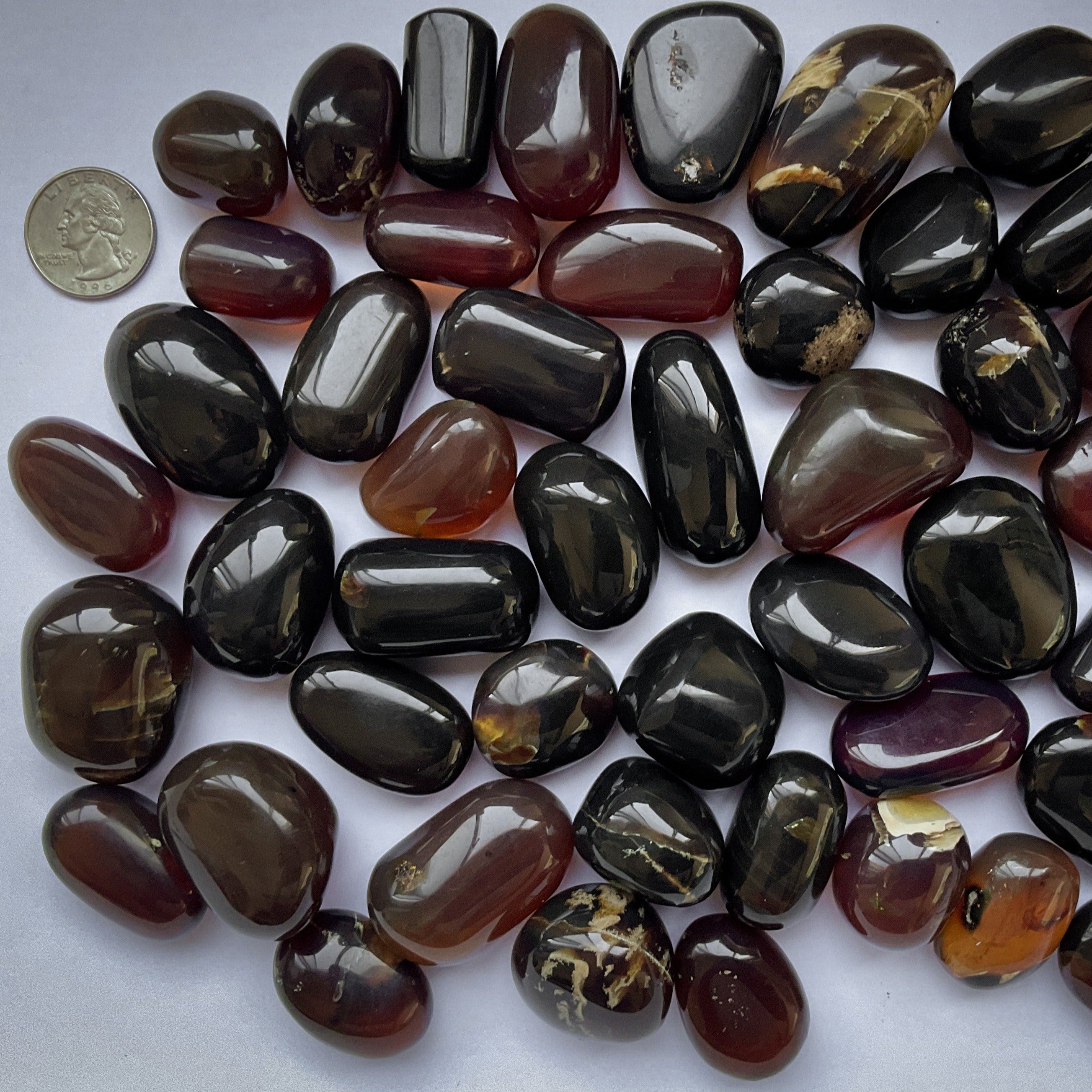 Amber Tumbled Stones | Wholesale